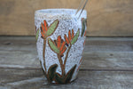 Load image into Gallery viewer, Tropical Bird of Paradise Carved Straw Cup
