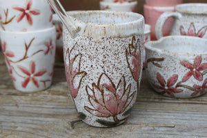 Magnolia Blooms Straw Cup, 16 oz
