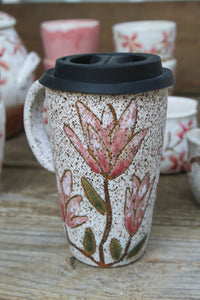 Magnolia Bloom Love Travel Mug, 18 oz