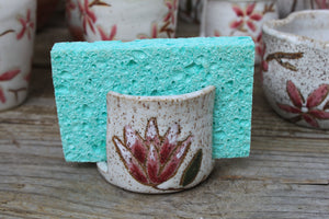Magnolia and Cherry Blossom Love Sponge Holder