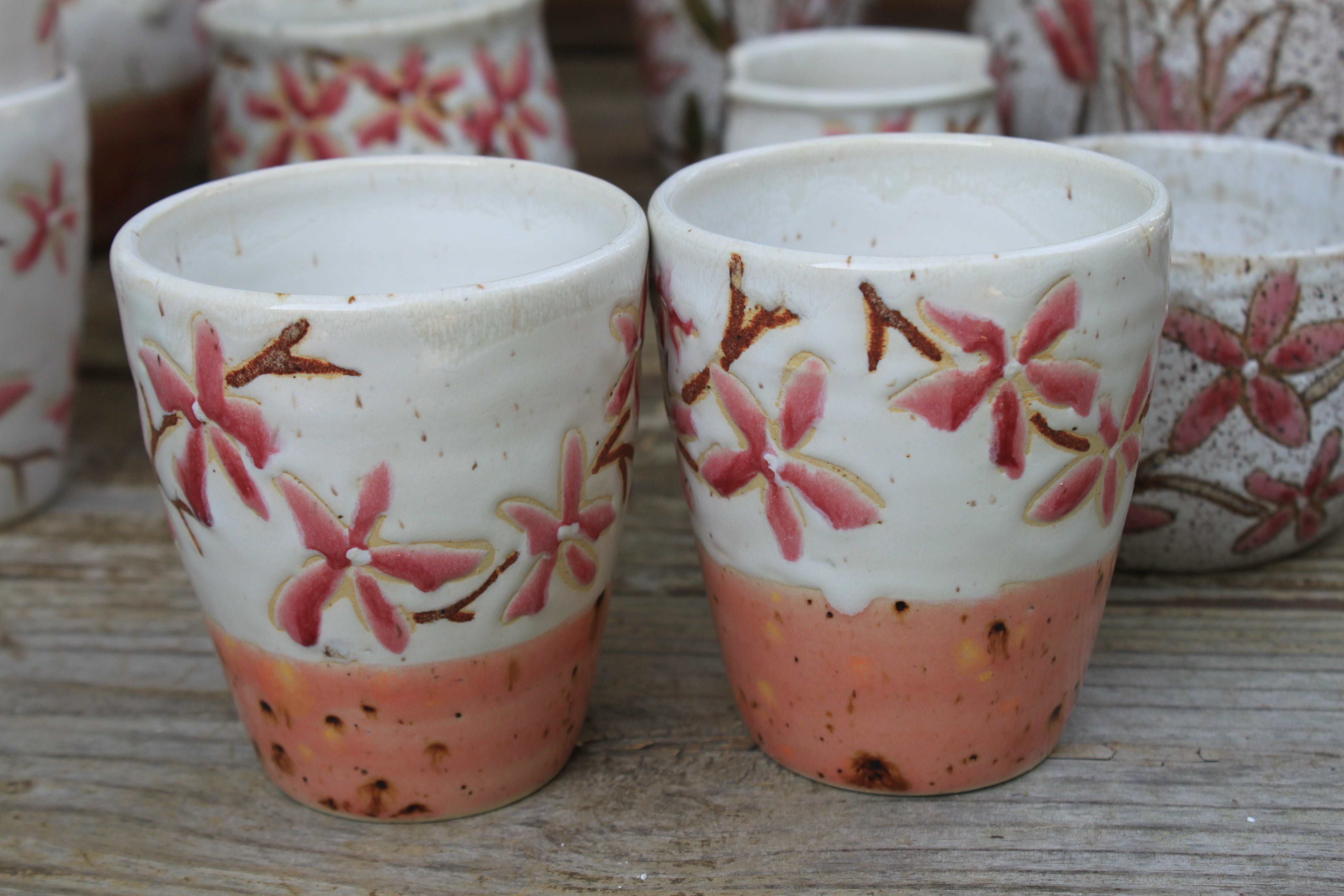 Cherry Blossom Blush Cups - sold separately, 11 oz