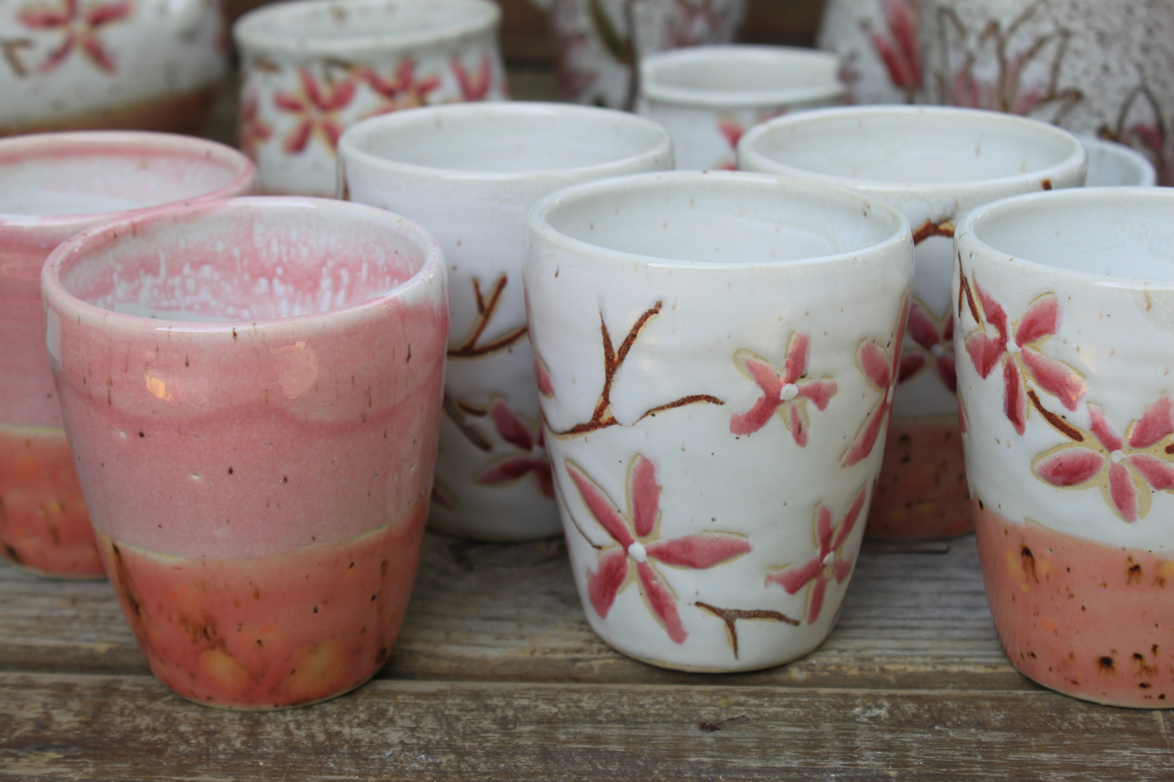 Blush and Coral Cups - sold separately, 11 oz