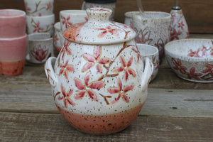 Cherry Blossom Blush Large Lidded Jar