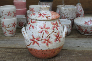 Cherry Blossom Blush Large Lidded Jar