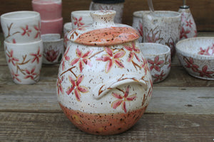 Cherry Blossom Blush Large Lidded Jar