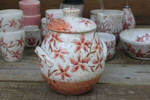 Cherry Blossom Blush Large Lidded Jar