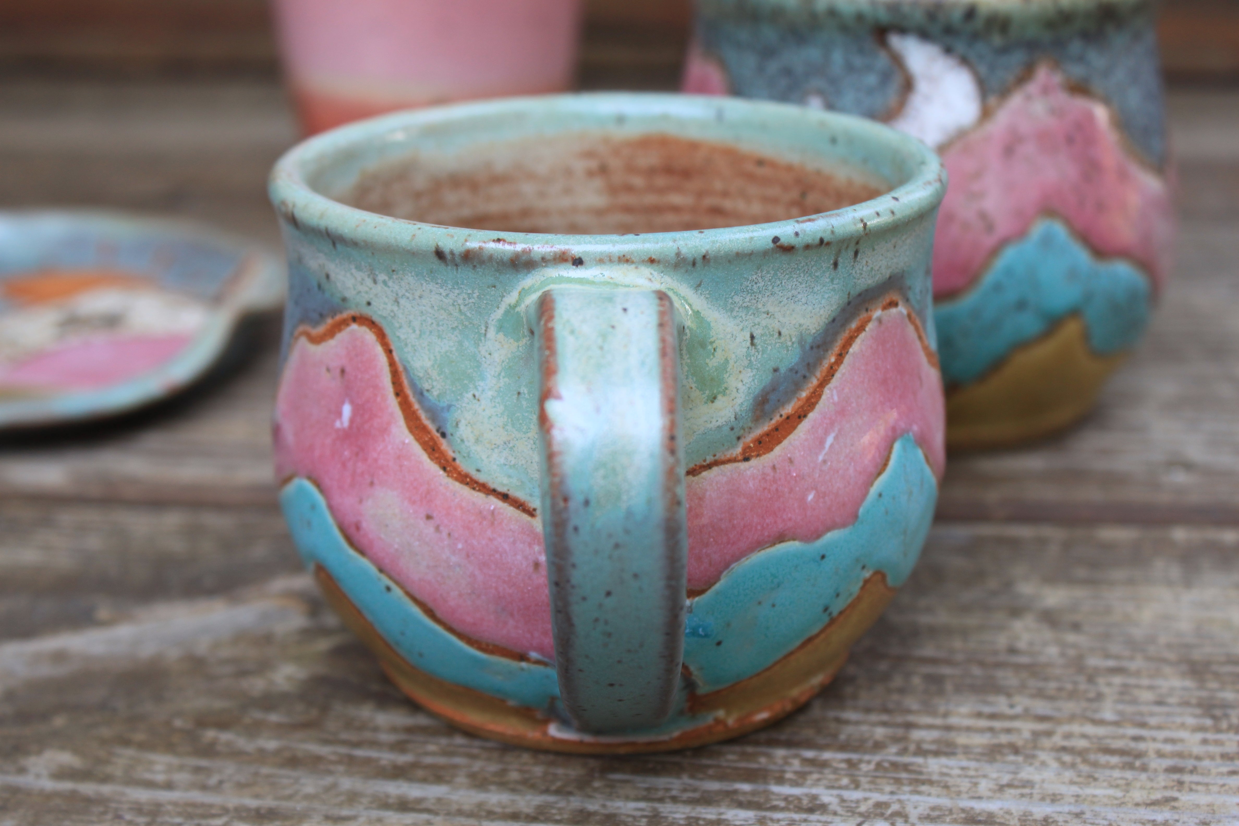 Distant High Peaks Mug, 14 oz