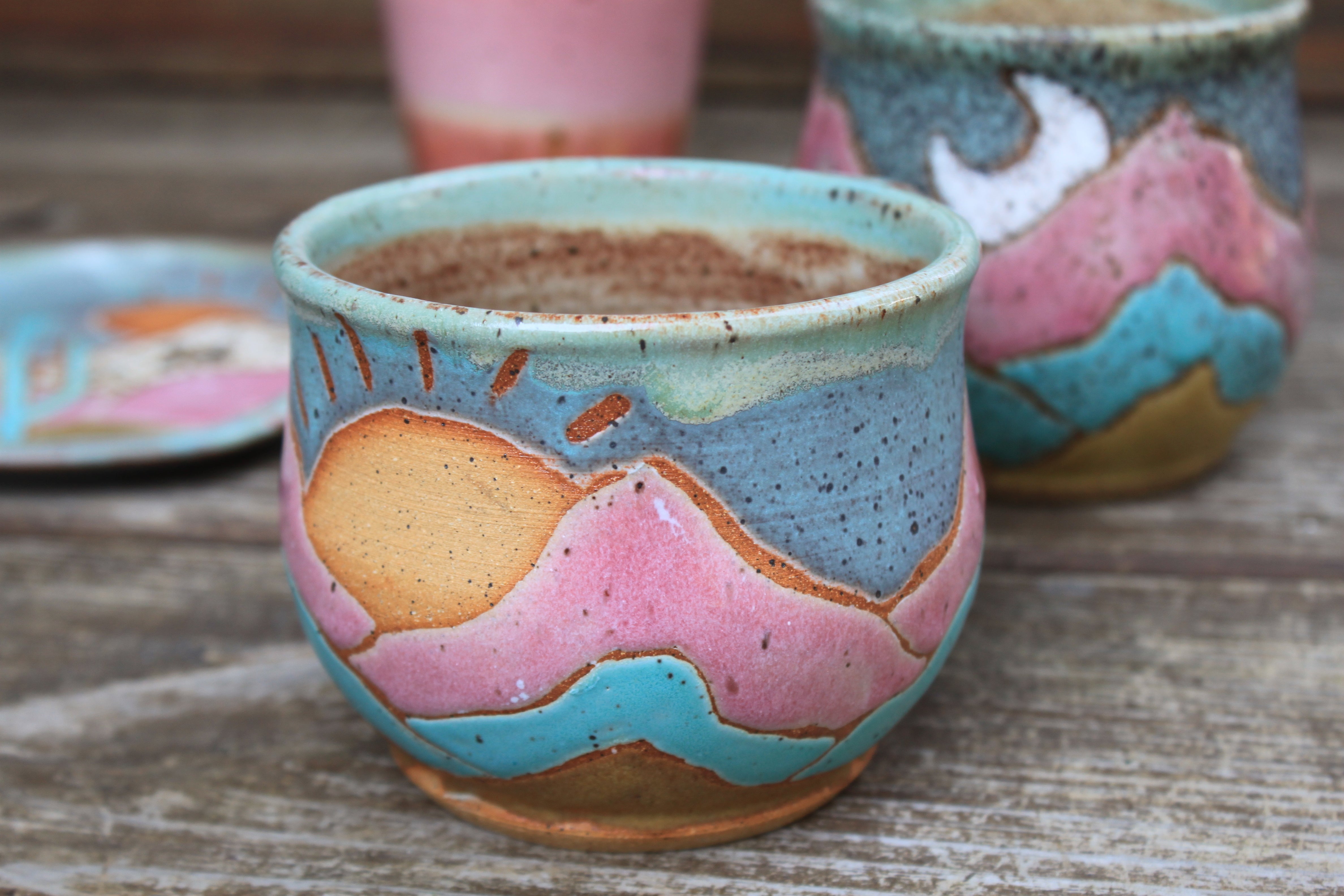 Distant High Peaks Mug, 14 oz