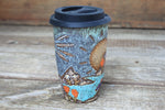 Load image into Gallery viewer, Coastal Wildflower Days Handled Travel Mug, 17 oz
