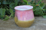 Load image into Gallery viewer, Thumbprint Cup, Honey Gold and Blush, 14 oz
