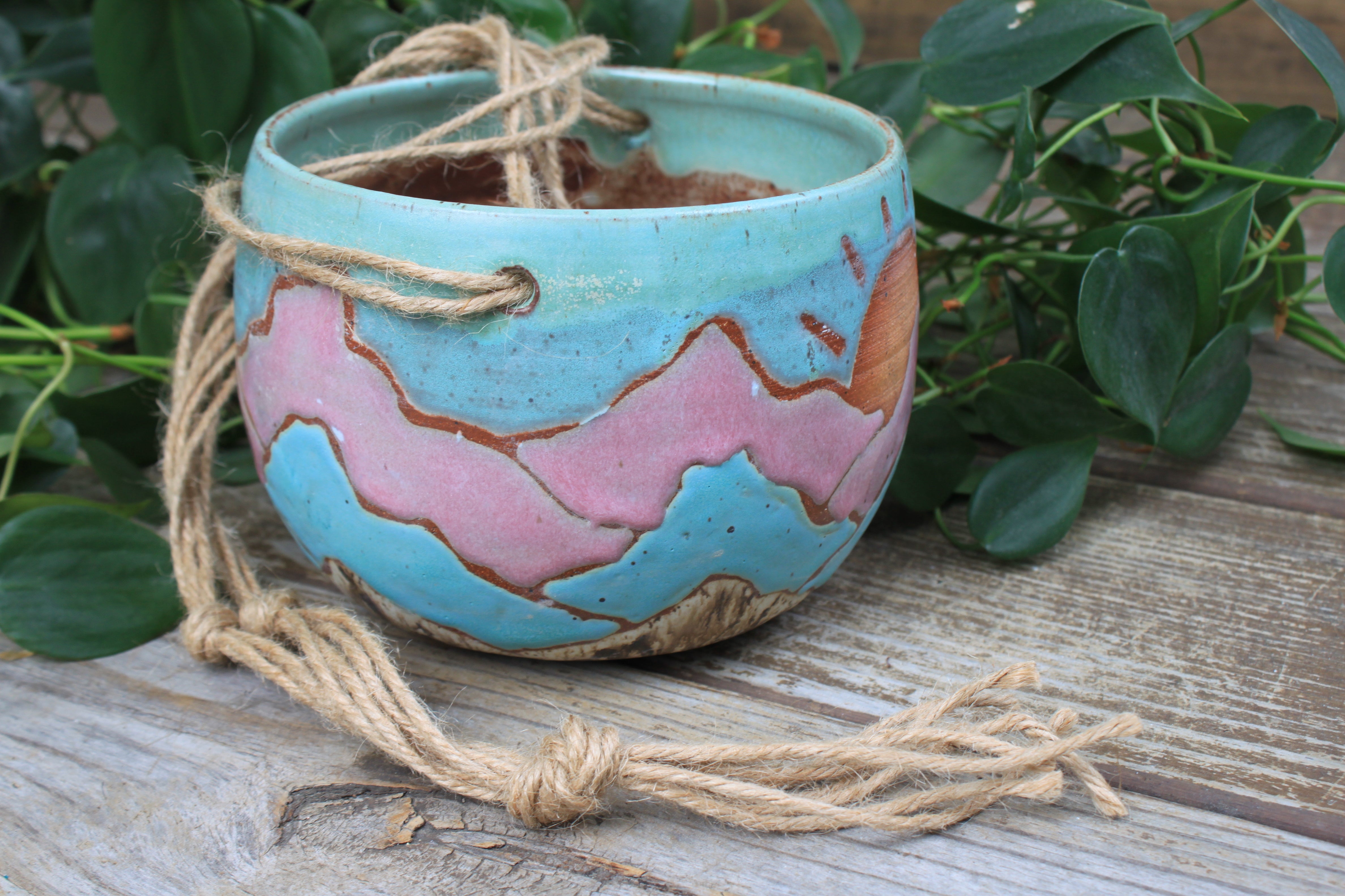 Distant High Peaks Hanging Planter