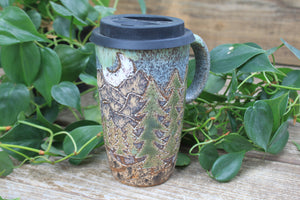 Alpine Adventure Nights Handled Travel Mug, 19 oz