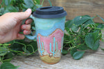 Load image into Gallery viewer, Desert Mountain Days Handled Travel Mug, 20 oz
