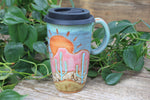 Load image into Gallery viewer, Desert Mountain Days Handled Travel Mug, 20 oz
