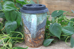 Load image into Gallery viewer, Evergreen Nights Handled Travel Mug, 18 oz
