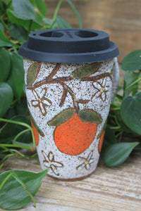 Fruity Fun - Orange Dreams Handled Travel Mug, 16 oz