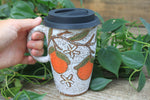 Load image into Gallery viewer, Fruity Fun - Orange Dreams Handled Travel Mug, 16 oz
