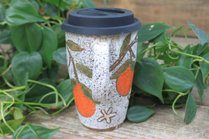 Fruity Fun - Orange Dreams Handled Travel Mug, 16 oz