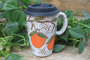 Fruity Fun - Orange Dreams Handled Travel Mug, 16 oz