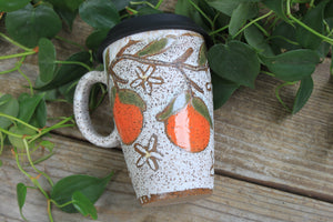Fruity Fun - Orange Dreams Handled Travel Mug, 16 oz