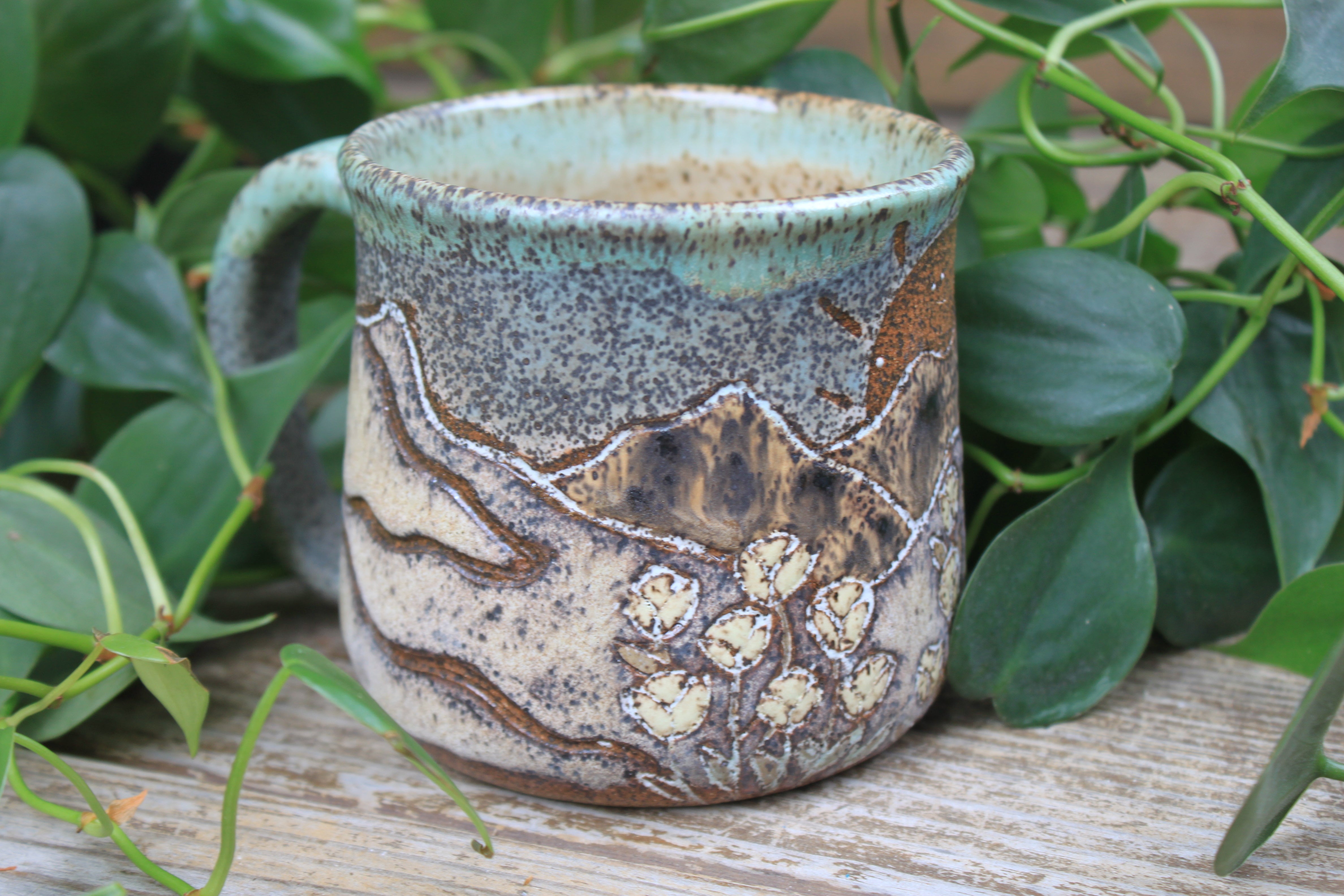 Alpine Flower Fields Sunset Mug, 18 oz
