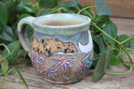 Load image into Gallery viewer, Coneflower Fields and Rolling River Nights Mug, 16 oz
