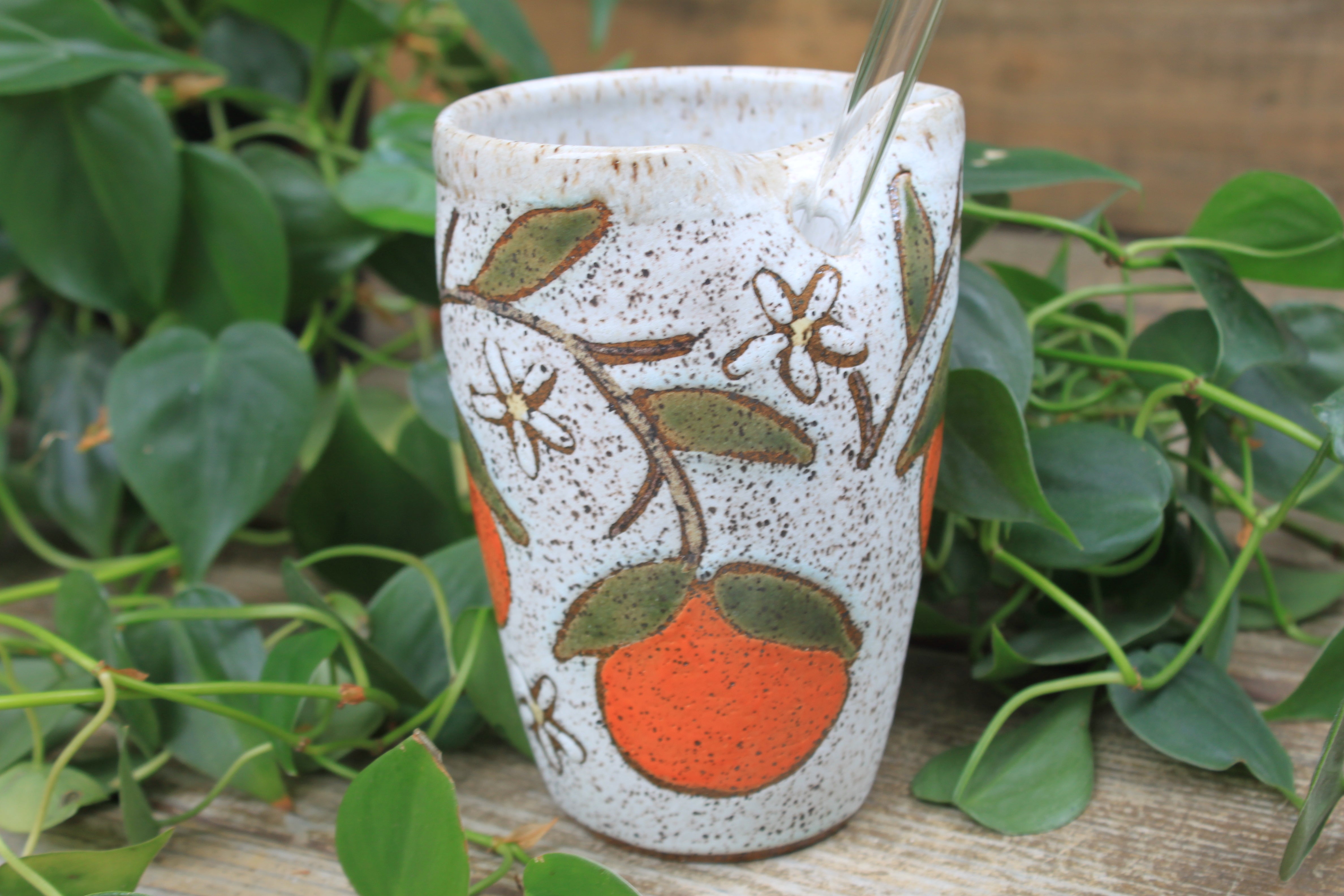 Fruity Fun - Oranges Dreams Straw Cup, 17 oz
