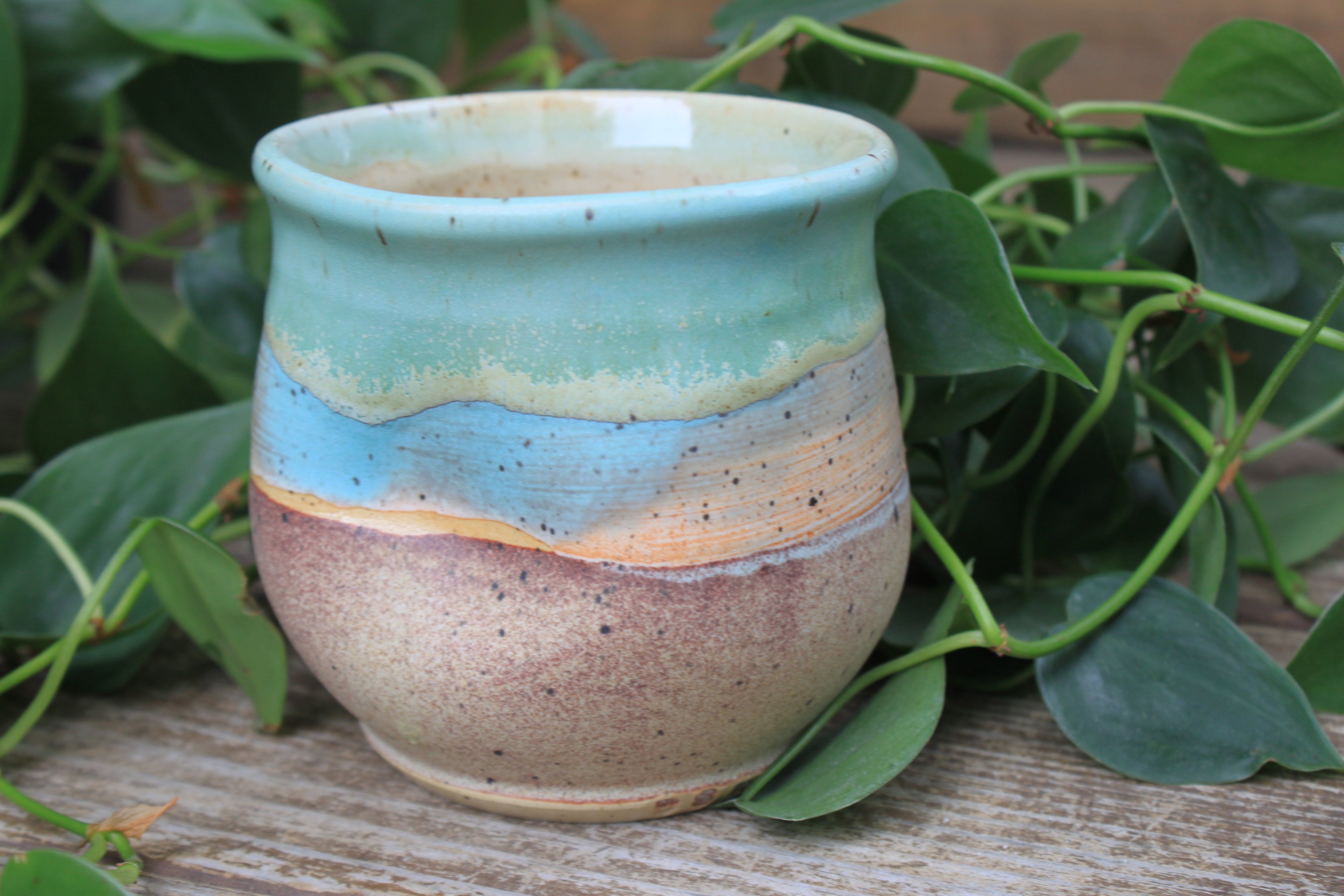 Thumbprint Cup - Sandy Shores, 14 oz