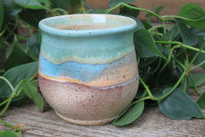Thumbprint Cup - Sandy Shores, 14 oz