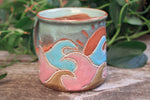 Load image into Gallery viewer, Ocean Waves Day Carved Mug, 14 oz
