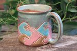 Load image into Gallery viewer, Ocean Waves Day Carved Mug, 14 oz
