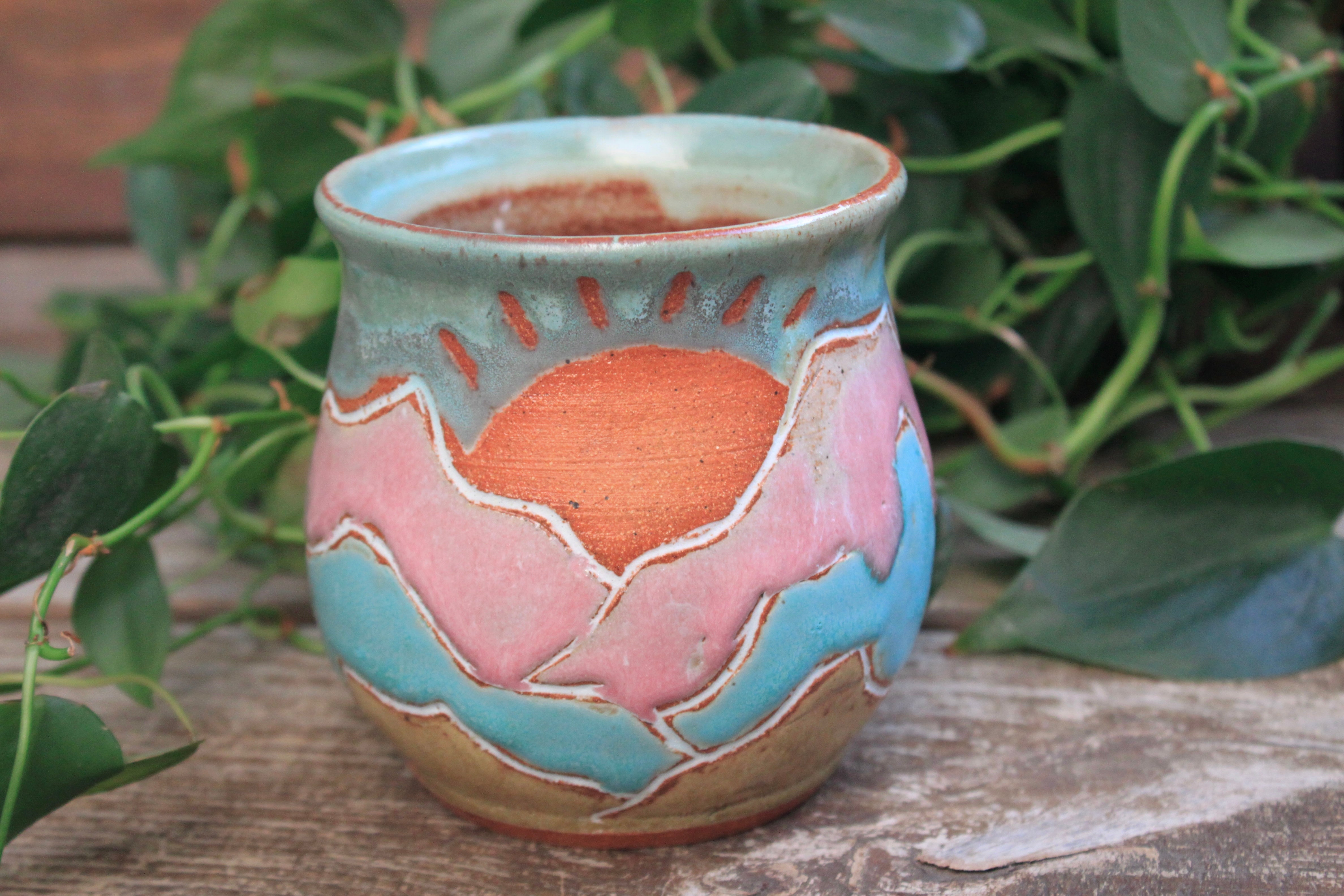 Distant High Peaks Mug, 18 oz