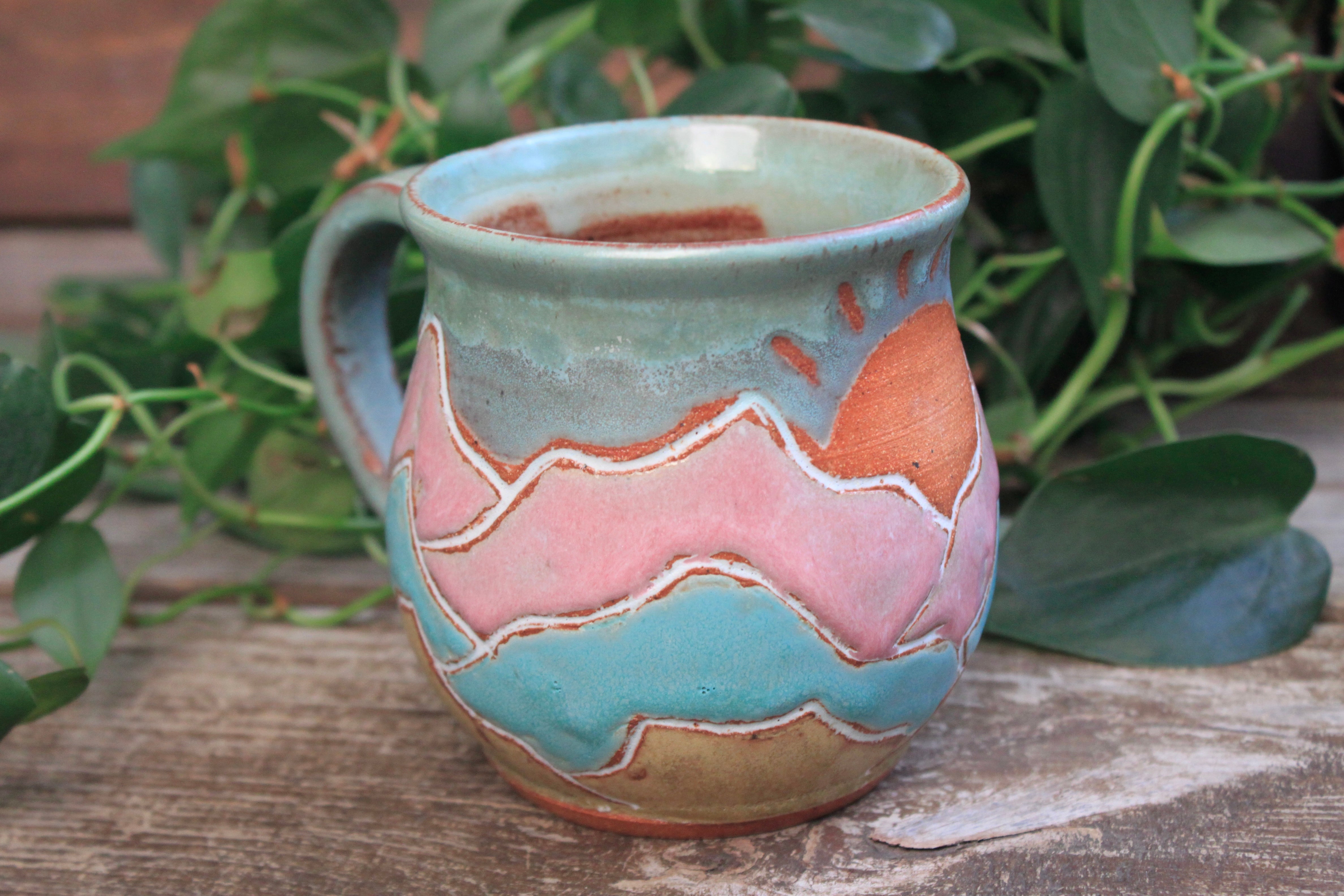 Distant High Peaks Mug, 18 oz