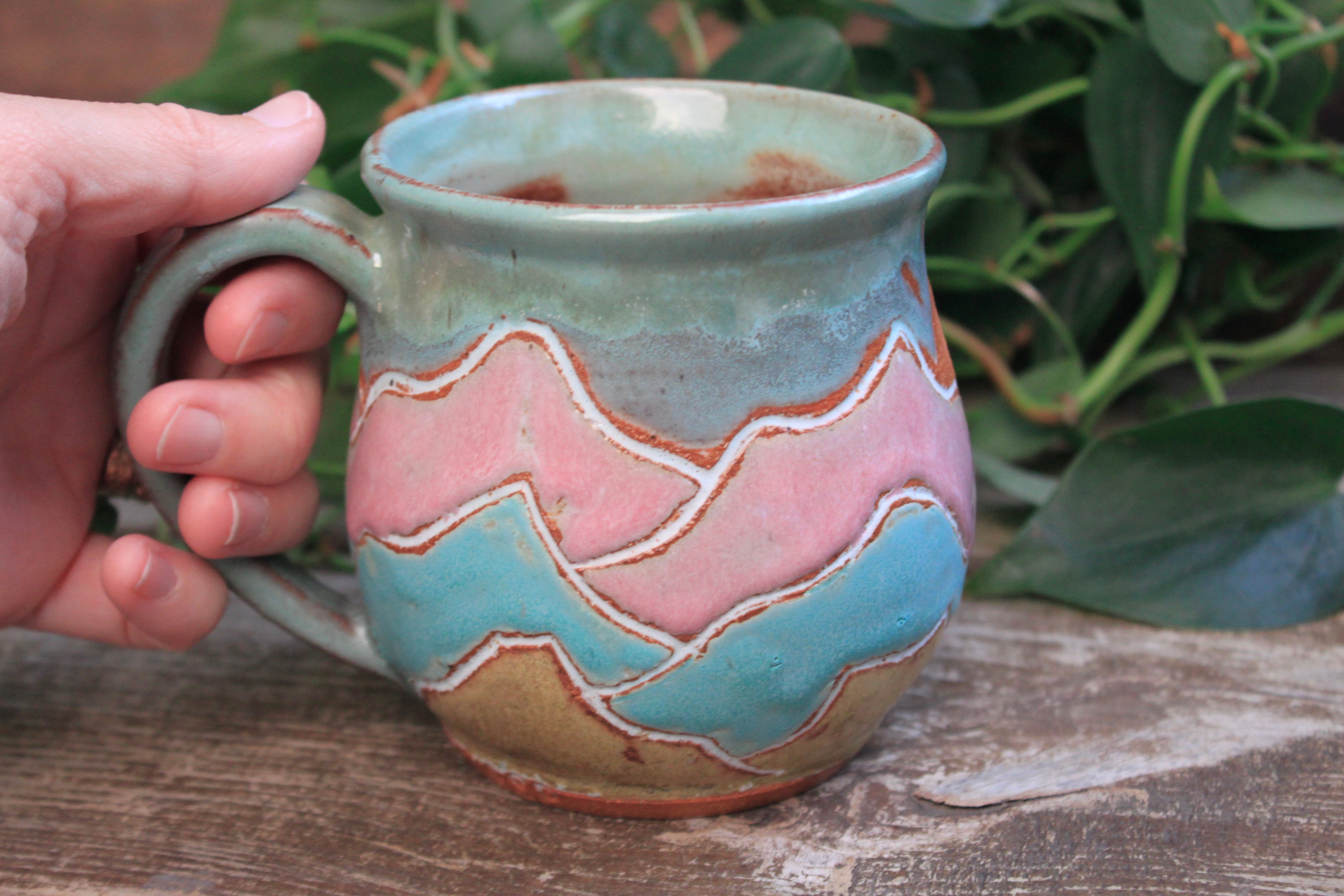 Distant High Peaks Mug, 18 oz