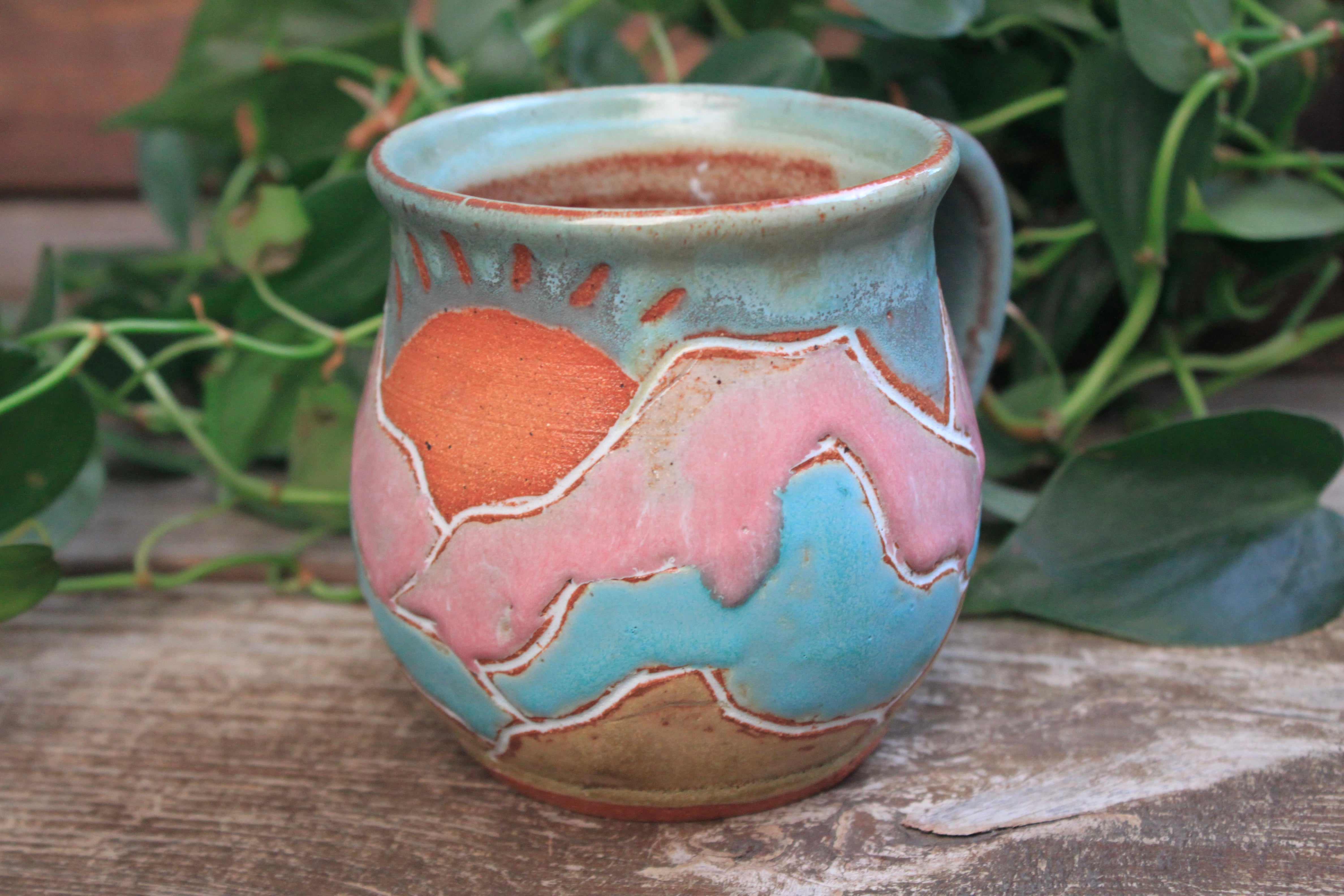 Distant High Peaks Mug, 18 oz