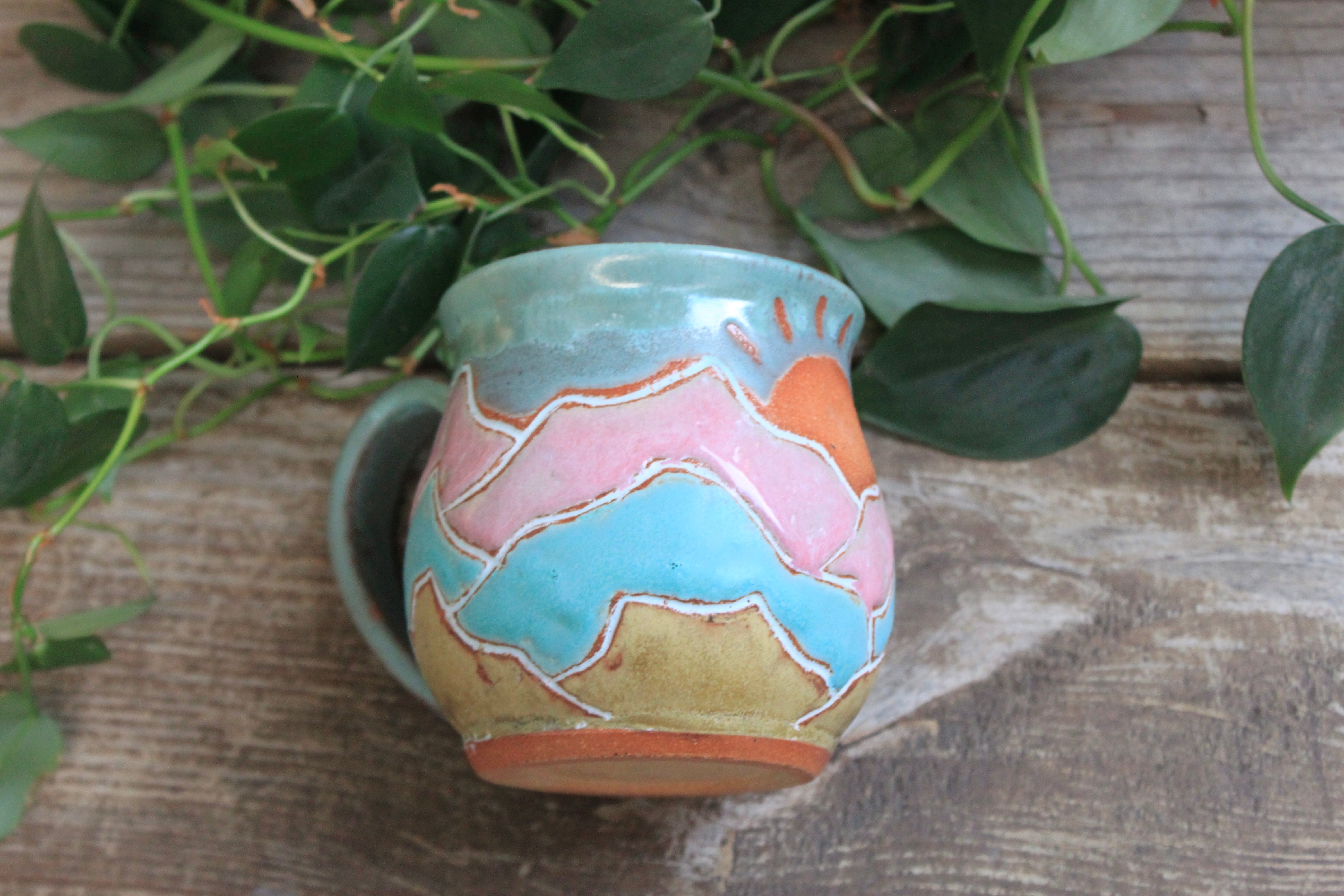 Distant High Peaks Mug, 18 oz