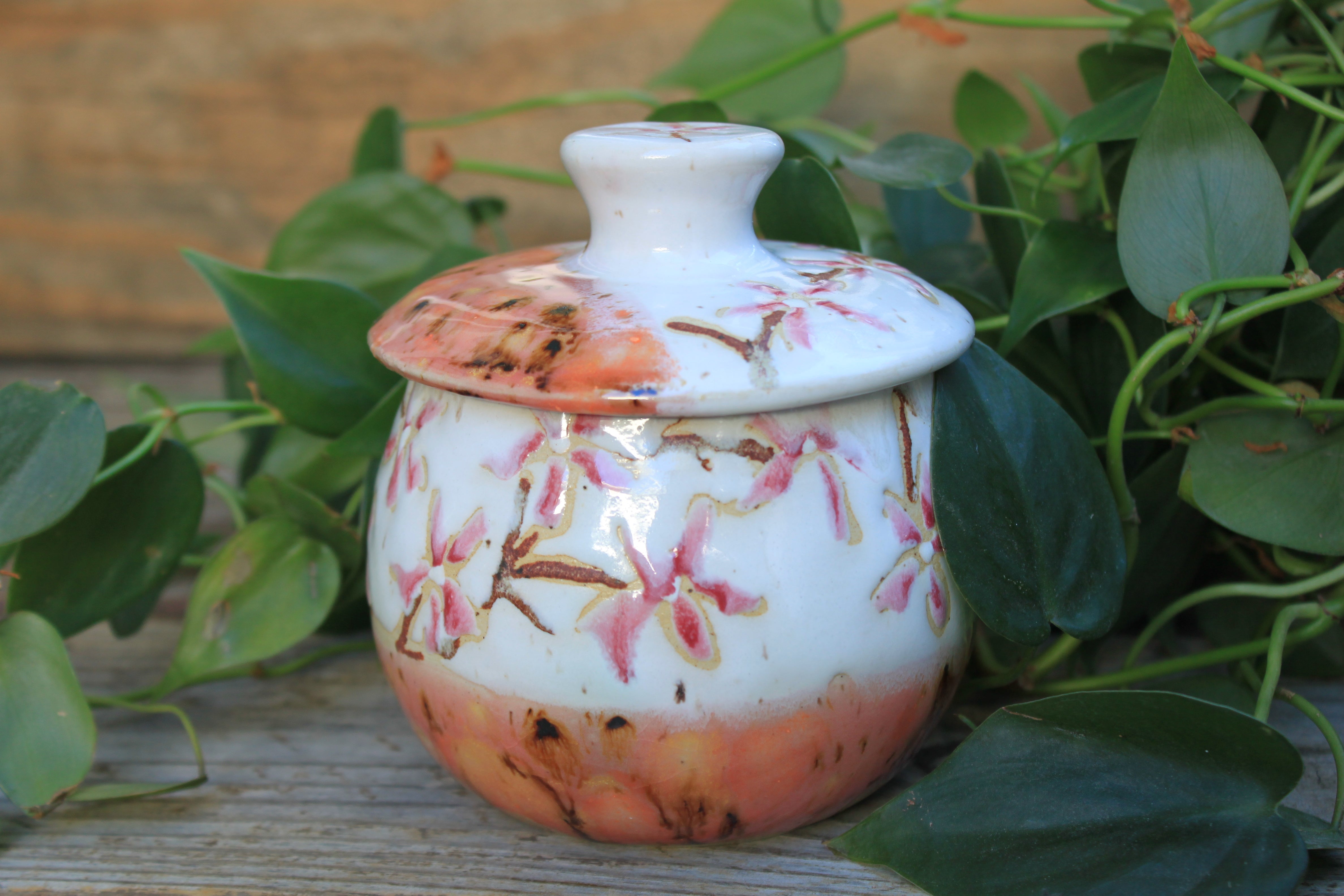 Cherry Blossom Blush Small Lidded Jar