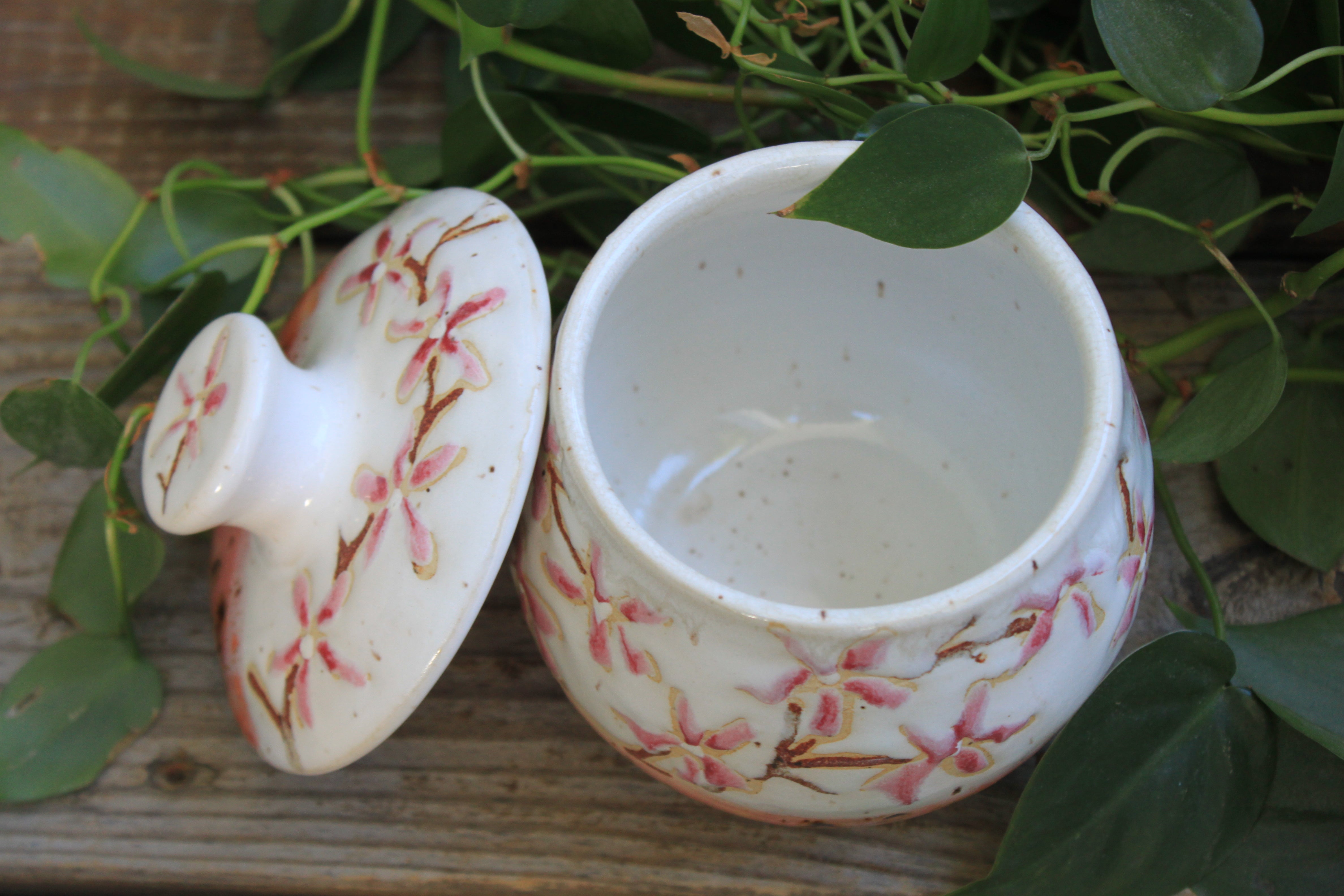 Cherry Blossom Blush Small Lidded Jar