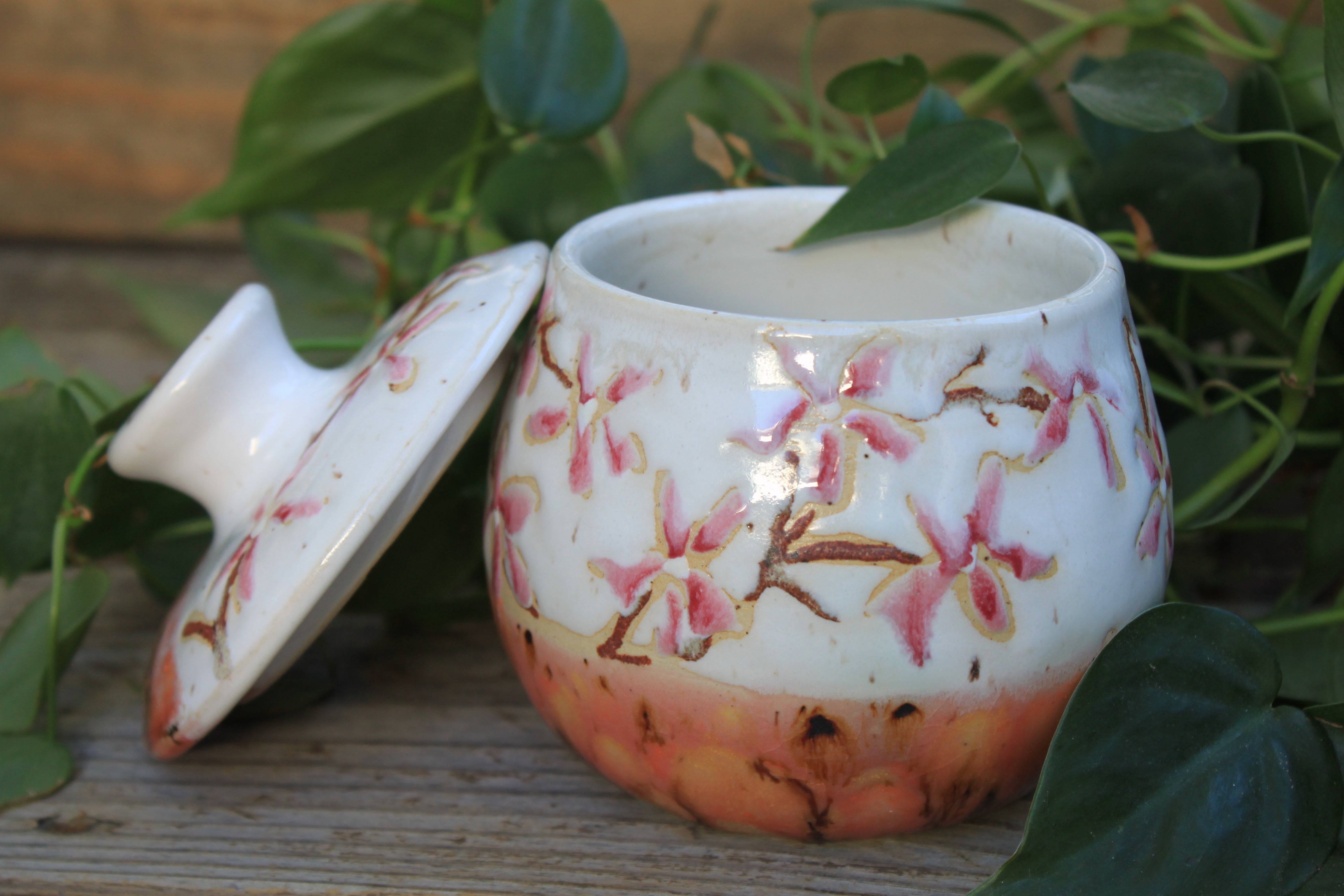 Cherry Blossom Blush Small Lidded Jar