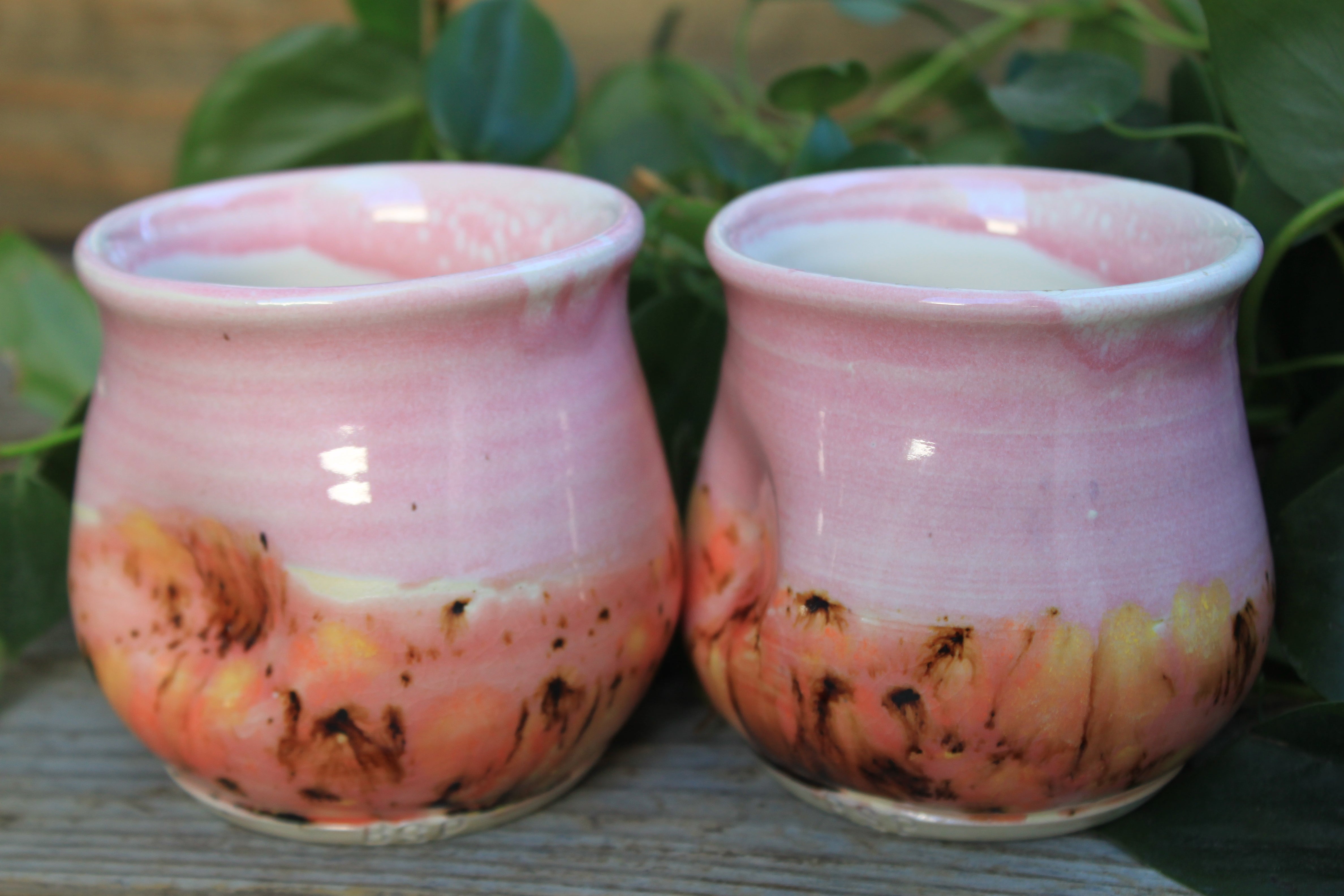 Thumbprint Cups, Blush and Coral, 12 oz - sold separately