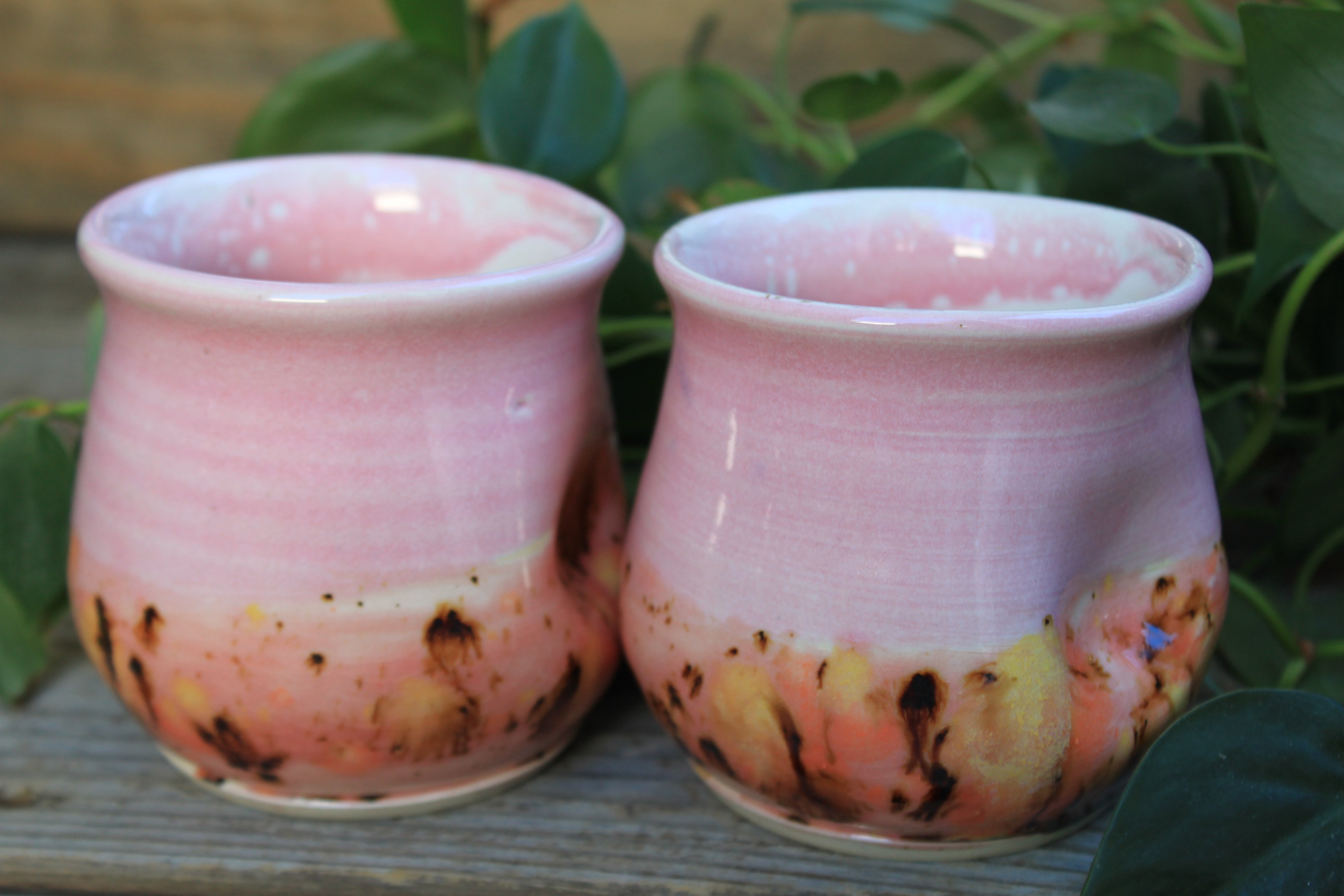 Thumbprint Cups, Blush and Coral, 12 oz - sold separately