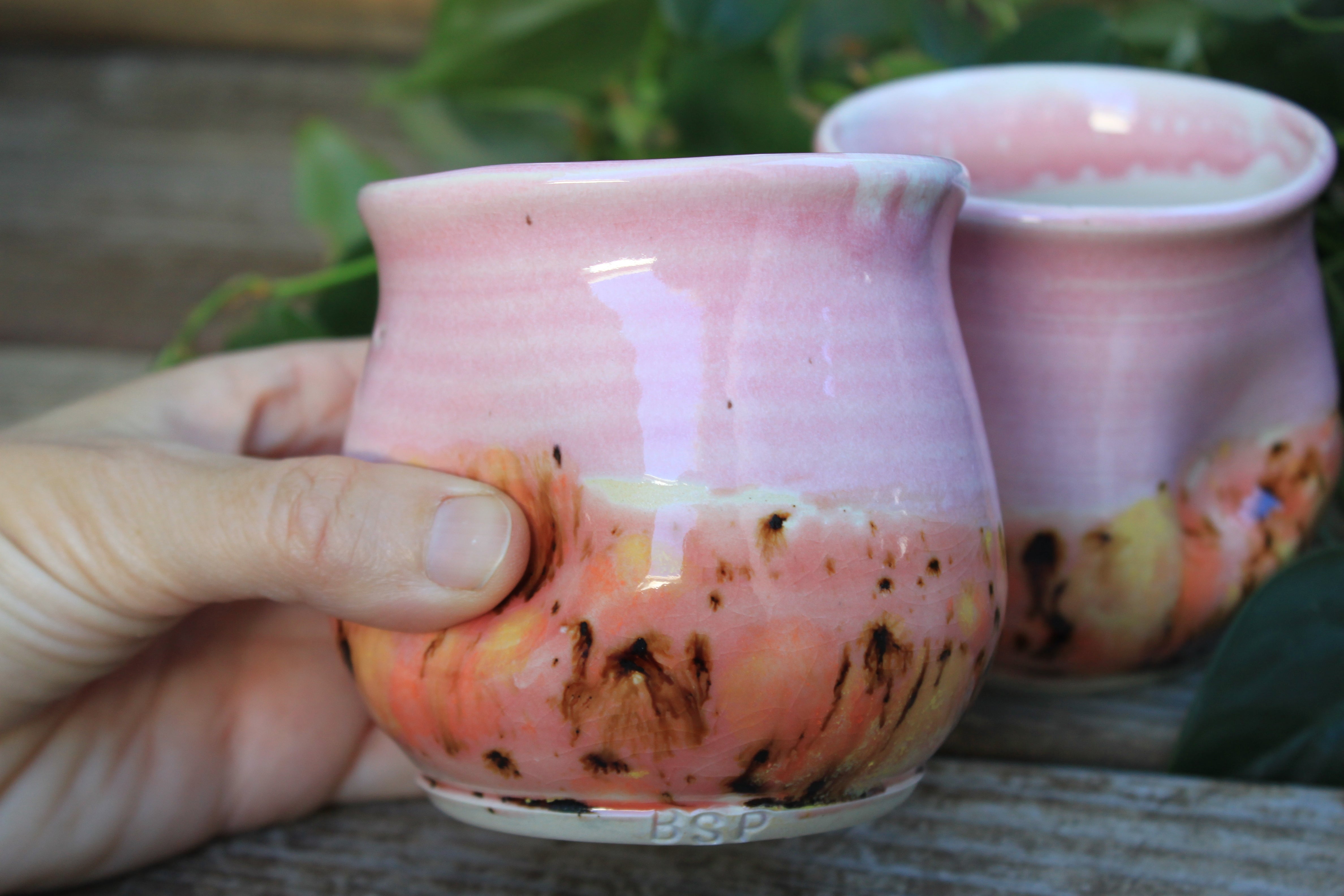 Thumbprint Cups, Blush and Coral, 12 oz - sold separately
