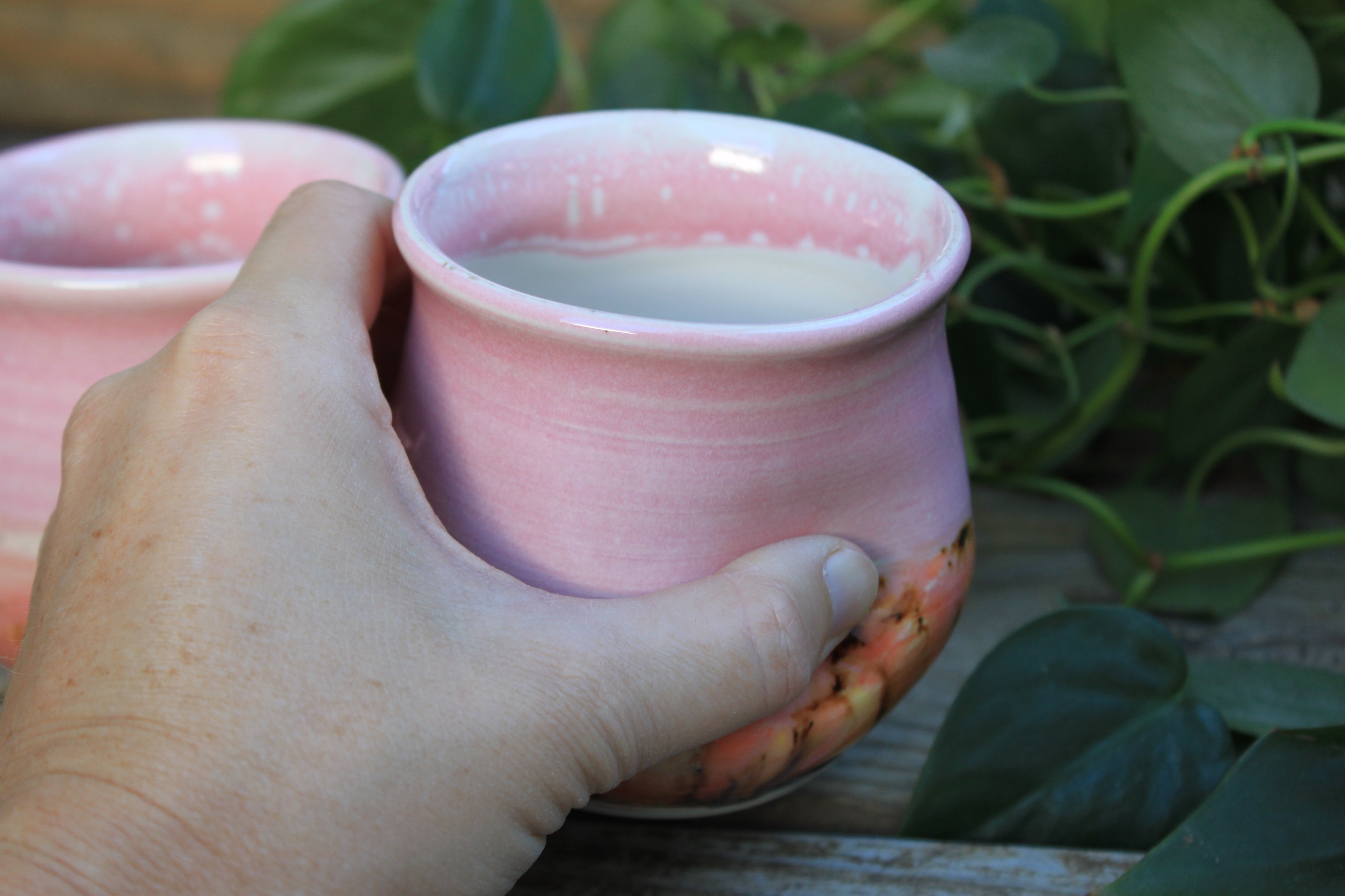 Thumbprint Cups, Blush and Coral, 12 oz - sold separately