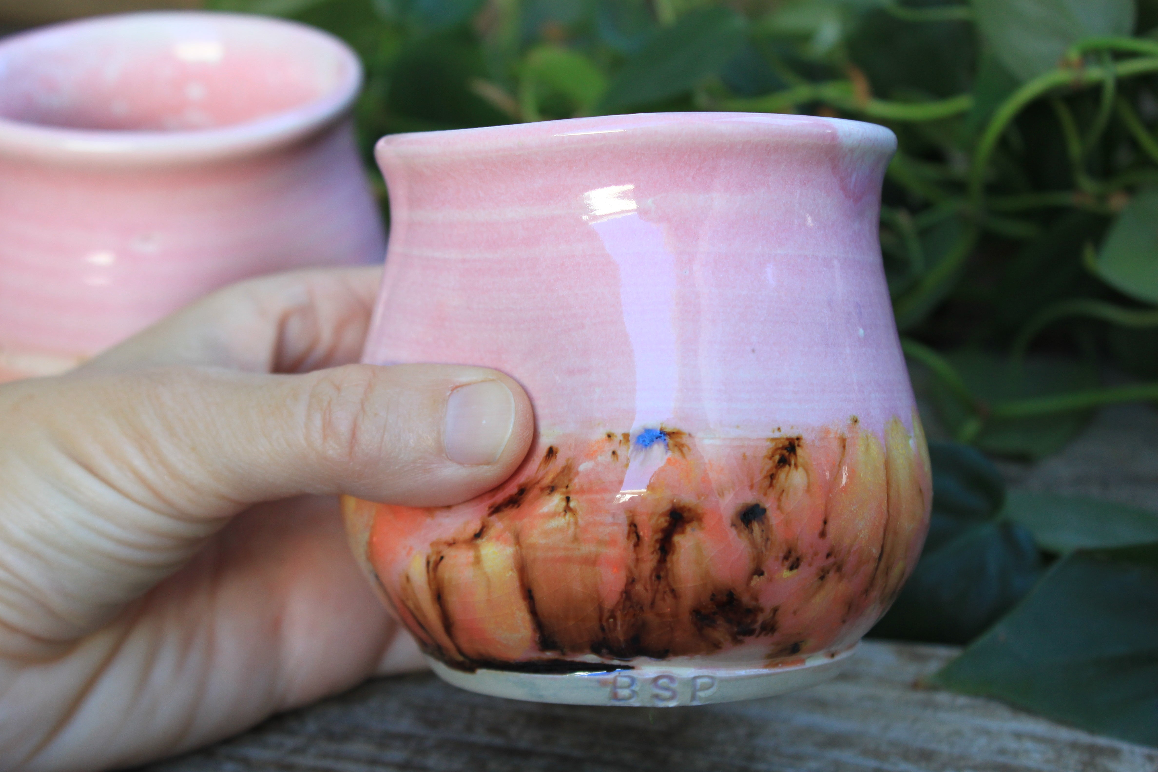 Thumbprint Cups, Blush and Coral, 12 oz - sold separately