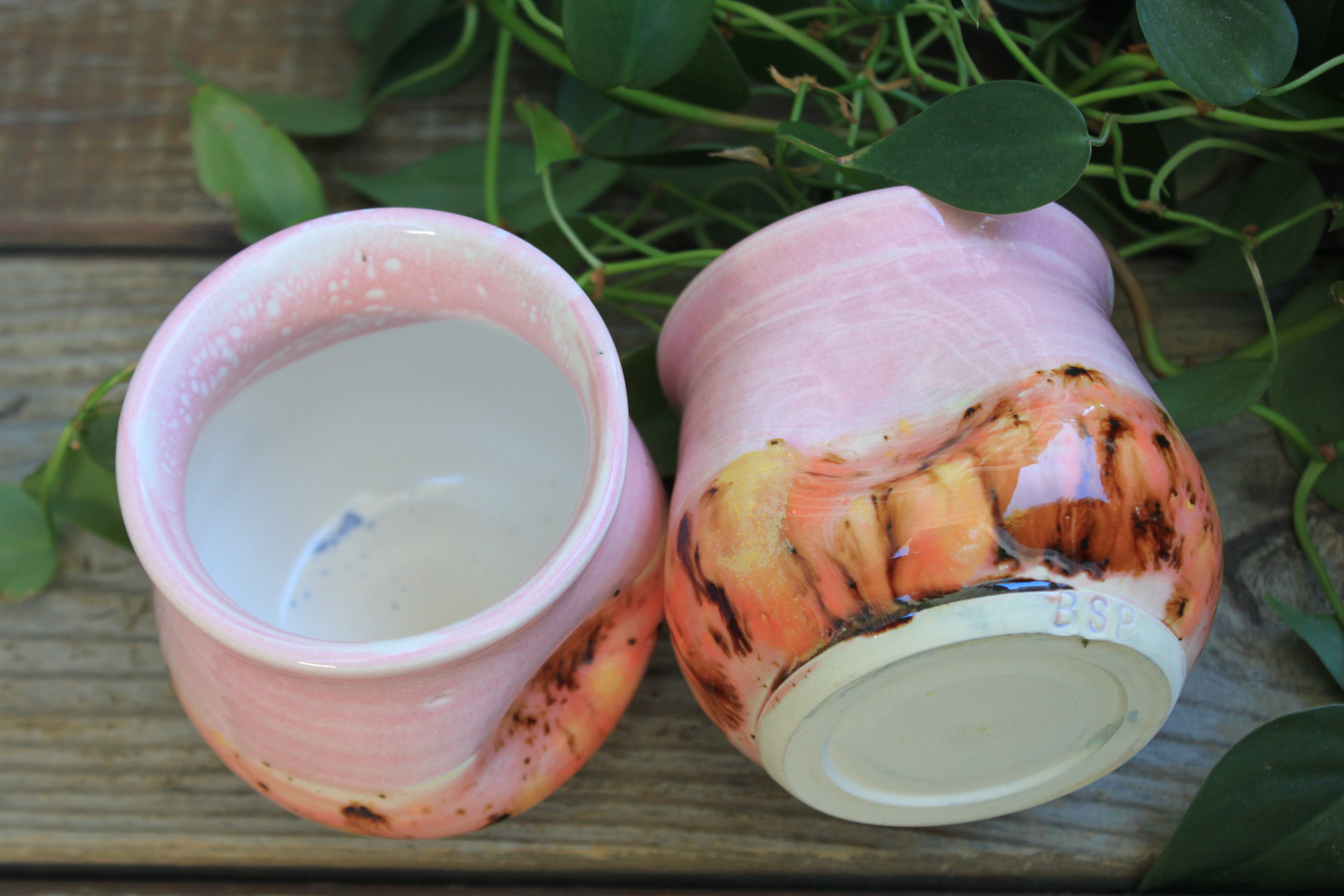 Thumbprint Cups, Blush and Coral, 12 oz - sold separately