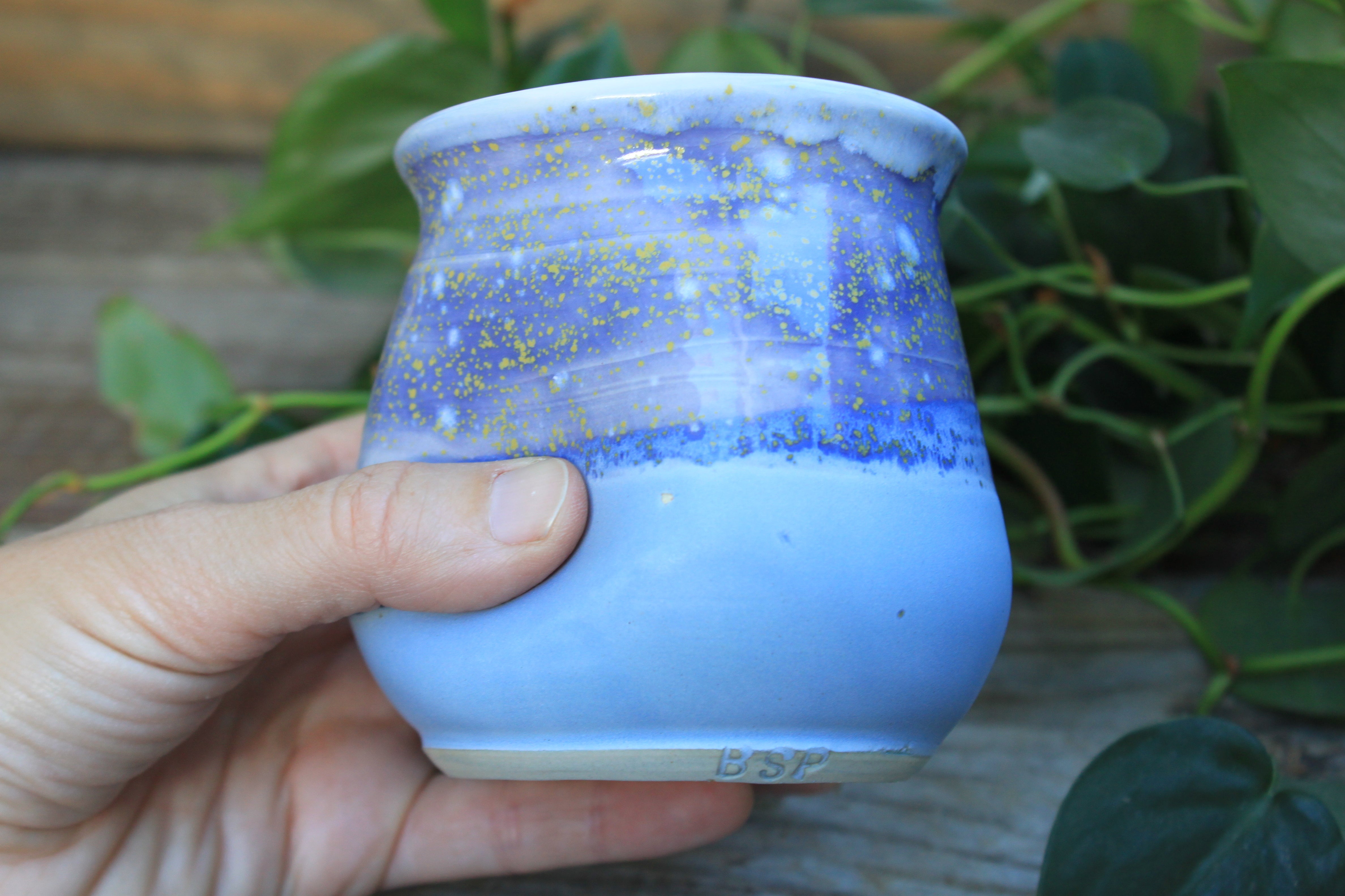 Thumbprint Cup, Lilac and Hydrangea Haze, 13 oz