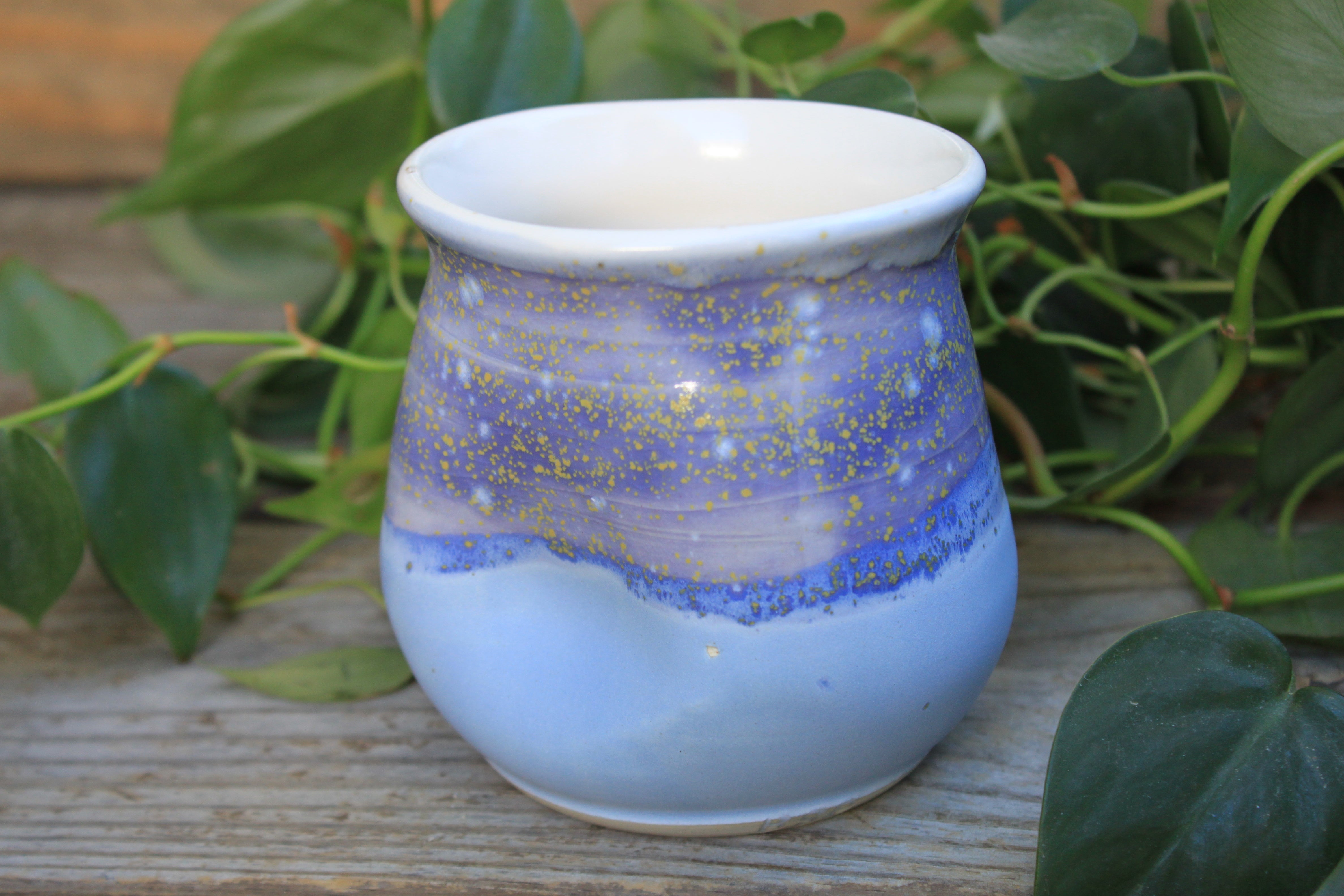 Thumbprint Cup, Lilac and Hydrangea Haze, 13 oz