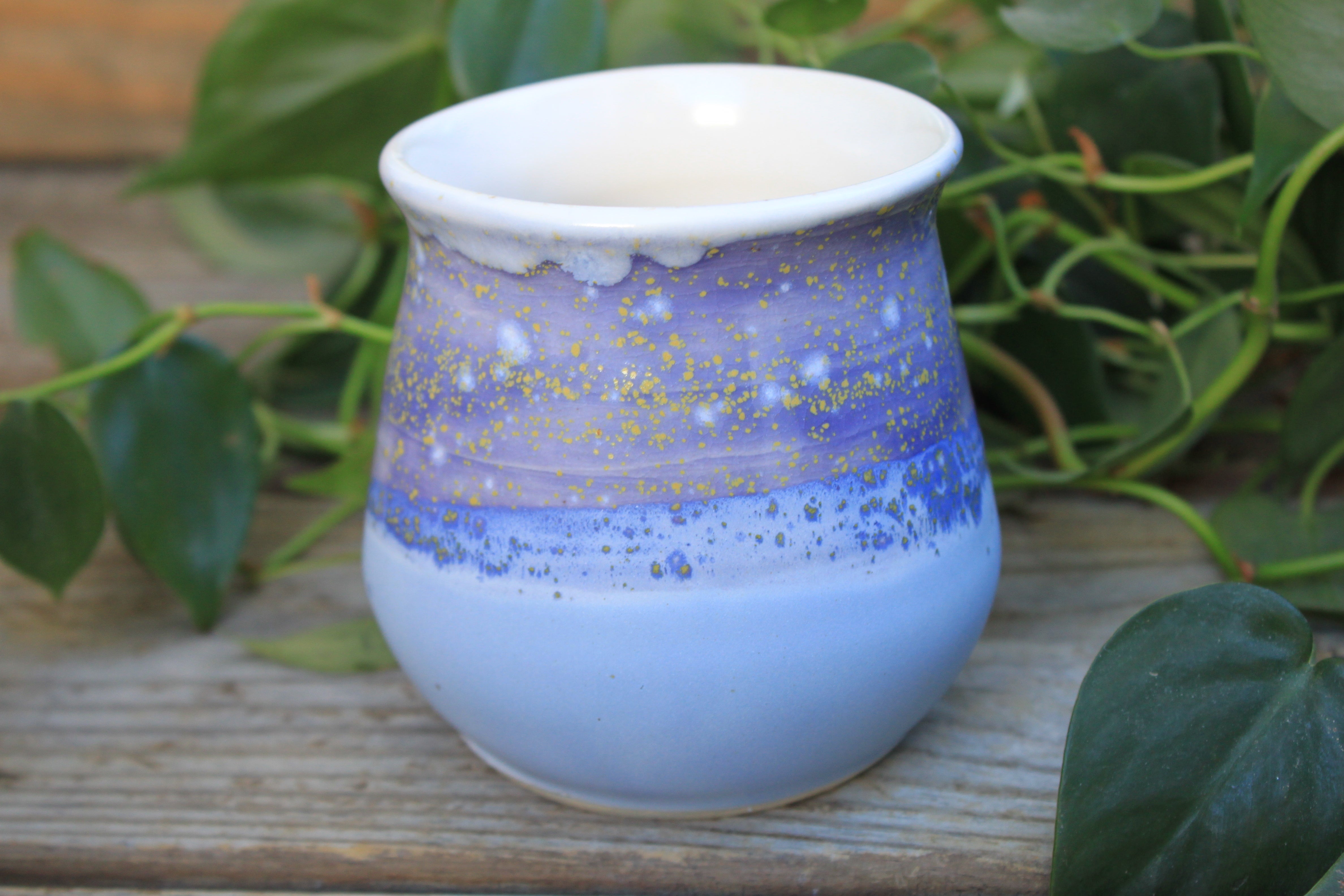 Thumbprint Cup, Lilac and Hydrangea Haze, 13 oz