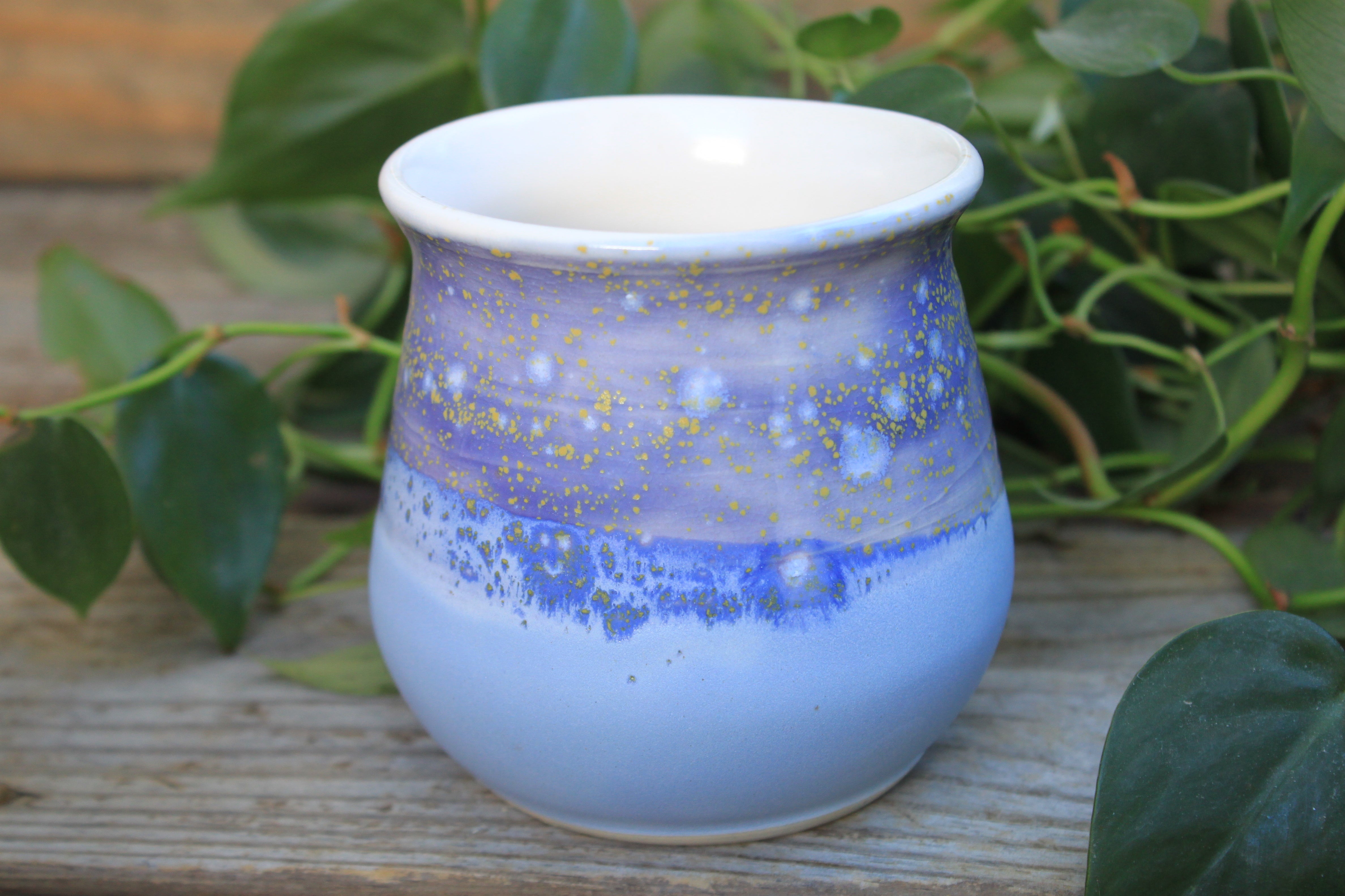 Thumbprint Cup, Lilac and Hydrangea Haze, 13 oz