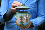 Load image into Gallery viewer, Evergreen Dreams Lidded Jar
